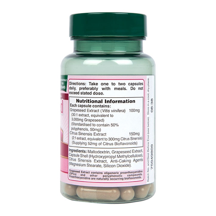 Holland & Barrett Double Strength Grapeseed Extract 100mg 50 Capsules